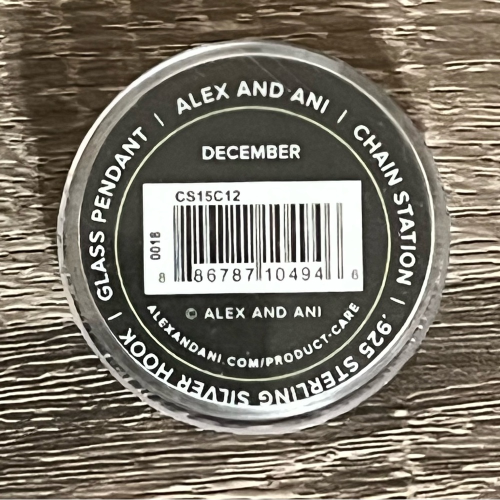 Alex And Ani December Blue Zircon Glass Spike Necklace Pendant - Picture 6 of 6